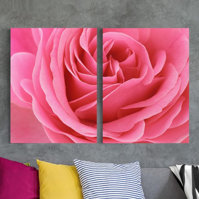 decoraçao para parede de cozinha Lustful Pink Rose