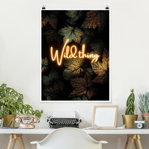 Posters quadros famosos Wild Thing Golden Leaves