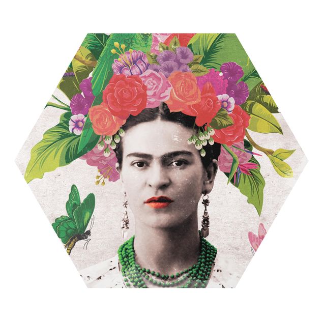 Quadros famosos Frida Kahlo - Flower Portrait