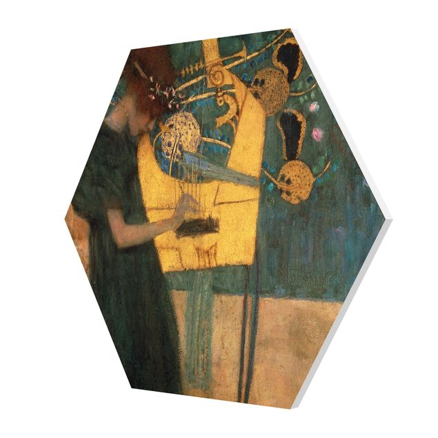 quadros modernos para quarto de casal Gustav Klimt - Music