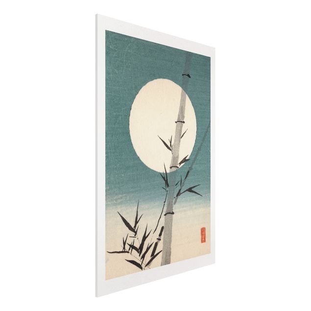 decoraçao para parede de cozinha Japanese Drawing Bamboo And Moon