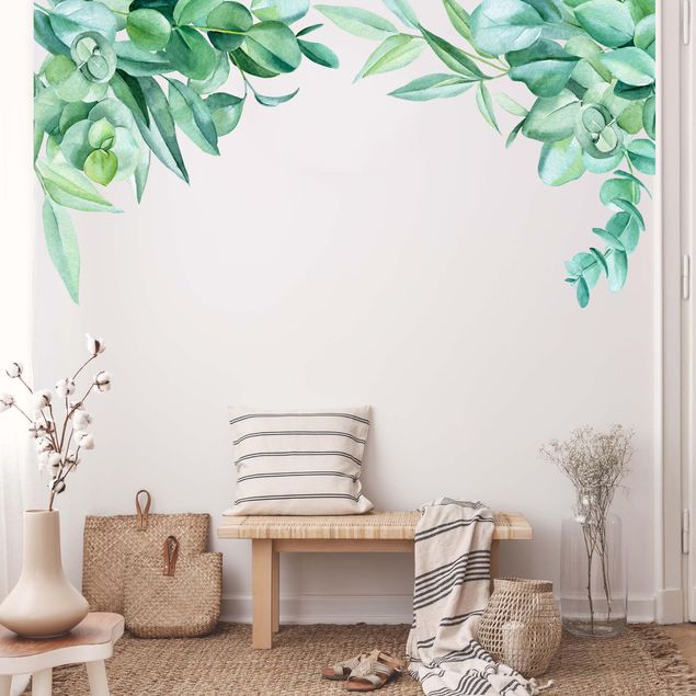 Autocolantes de parede plantas Watercolour Eucalyptus Ornament XXL