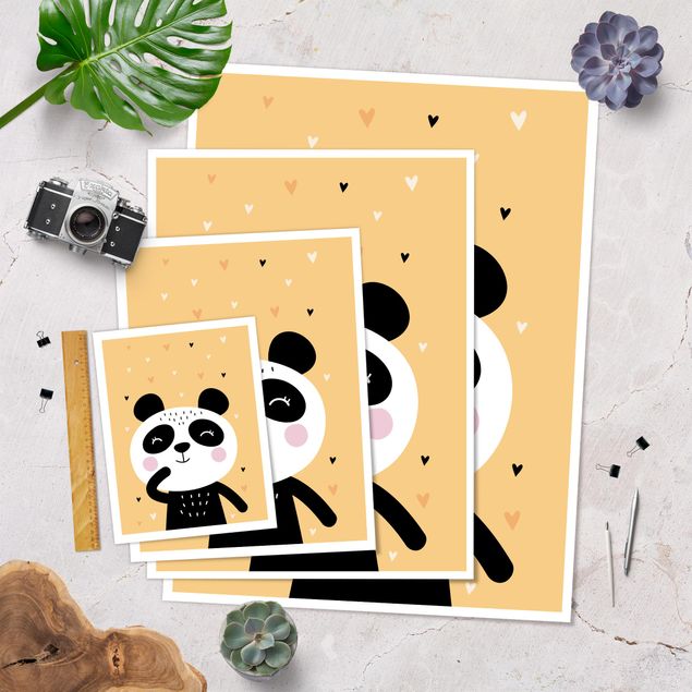 posters decorativos The Happiest Panda