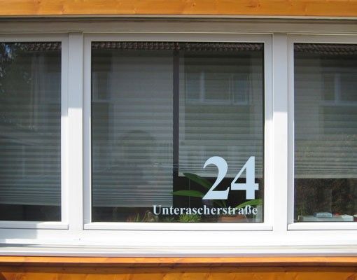 autocolantes para janelas No.UL1032 Customised text Street And House Number