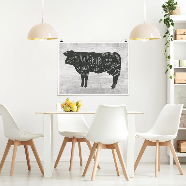 Posters frases Butcher Board - Beef