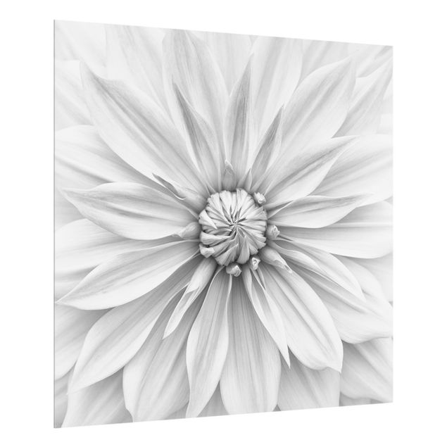 painéis antisalpicos Botanical Blossom In White