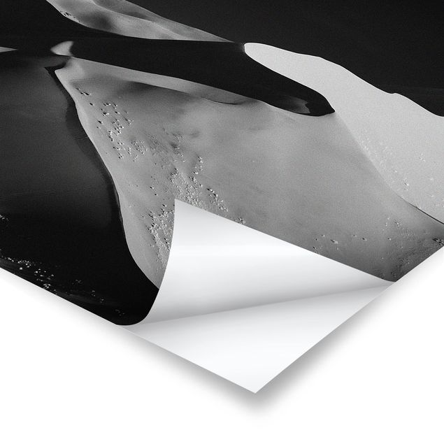 quadros em preto e branco Desert - Abstract Dunes