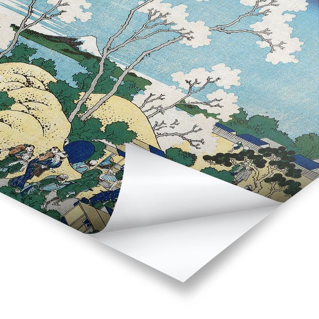 quadro azul Katsushika Hokusai - The Fuji Of Gotenyama