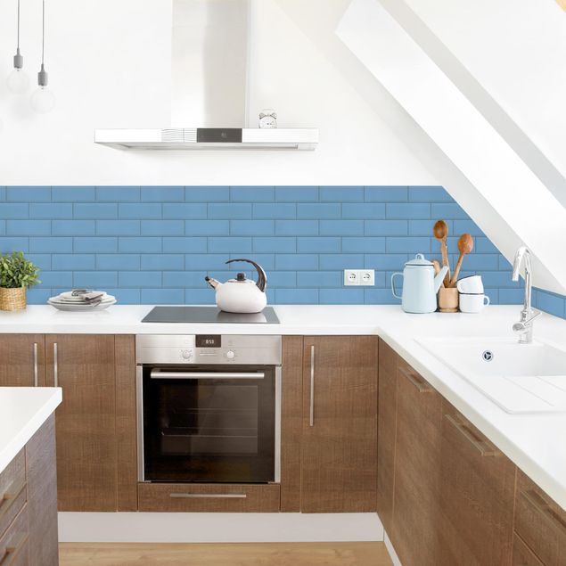 Backsplash de cozinha imitação pedra Ceramic Tiles Blue