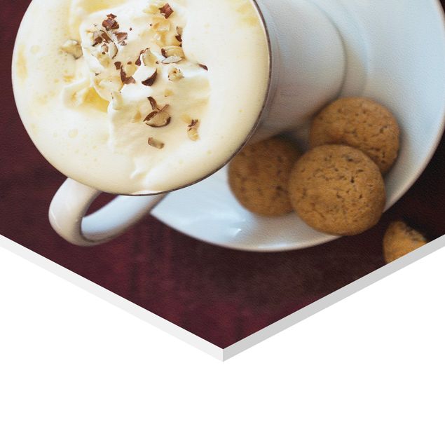Quadros hexagonais Hot Chocolate With Cream