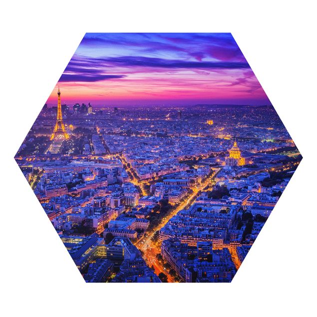 Quadros em lilás Paris At Night