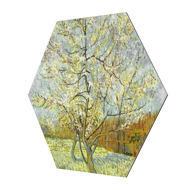 quadro com árvore Vincent van Gogh - Flowering Peach Tree