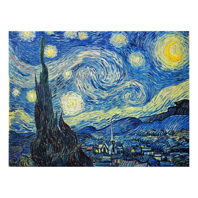 Quadros movimento artístico Pós-impressionismo Vincent van Gogh - Starry Night