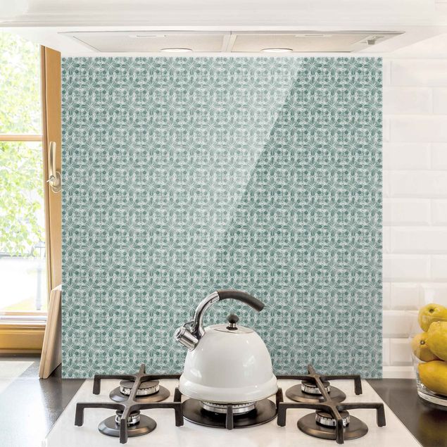 decoraçao para parede de cozinha Vintage Pattern Geometric Tiles