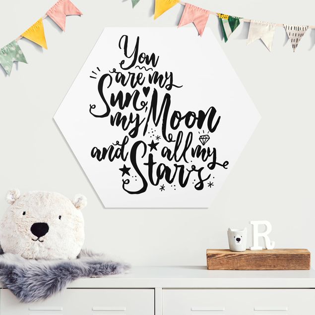 quadro de amor You Are My Sun, My Moon And All My Stars