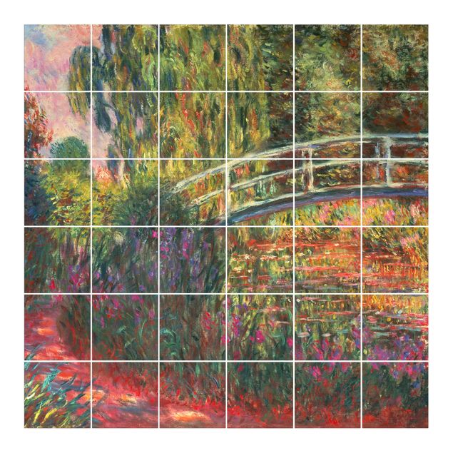 Películas para azulejos Claude Monet - Japanese Bridge In The Garden Of Giverny