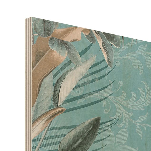 Quadros decorativos Vintage Collage - Birds Of Paradise