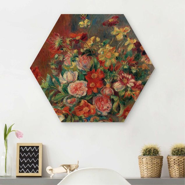 Quadros movimento artístico Impressionismo Auguste Renoir - Flower vase