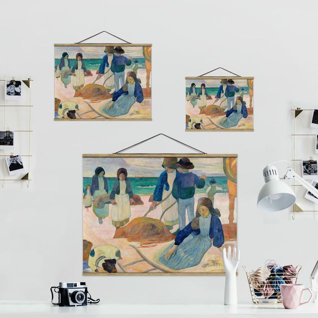quadros decorativos para sala modernos Paul Gauguin - The Kelp Gatherers (Ii)
