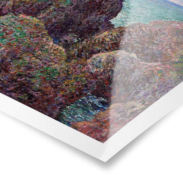 quadro de praia Claude Monet - Group of Rocks at Port-Goulphar