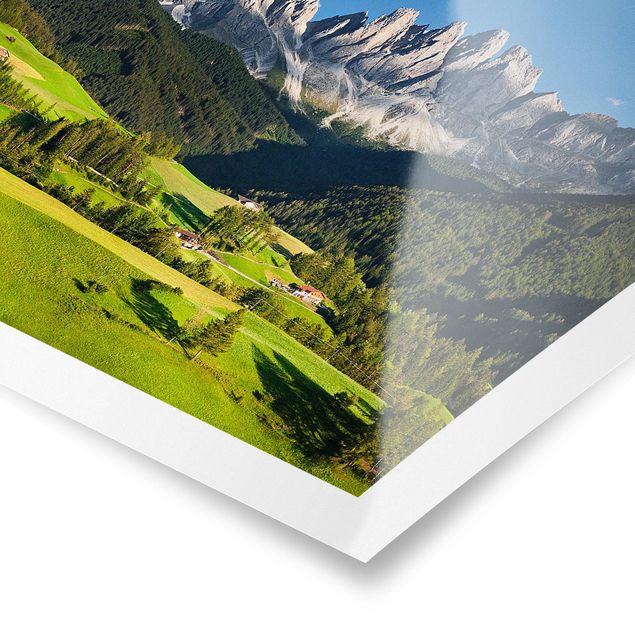 quadro da natureza Odle In South Tyrol