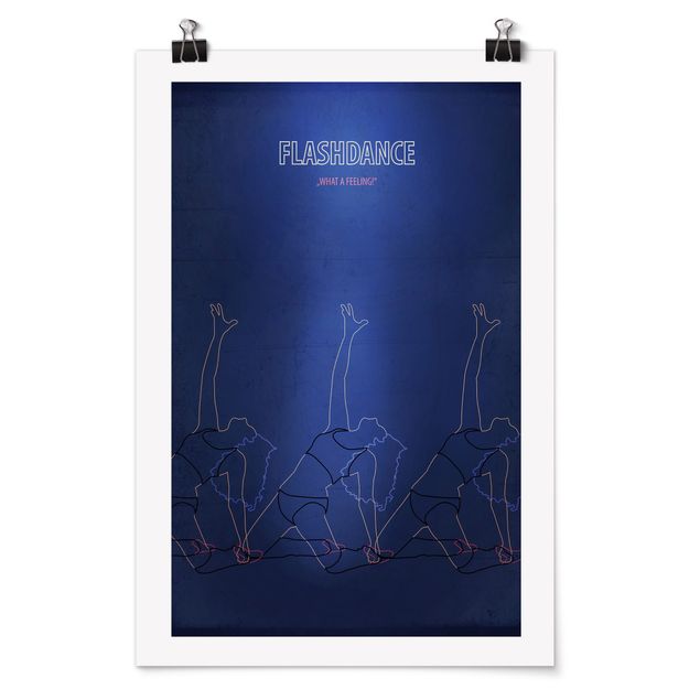 Quadros retratos Film Poster Flashdance