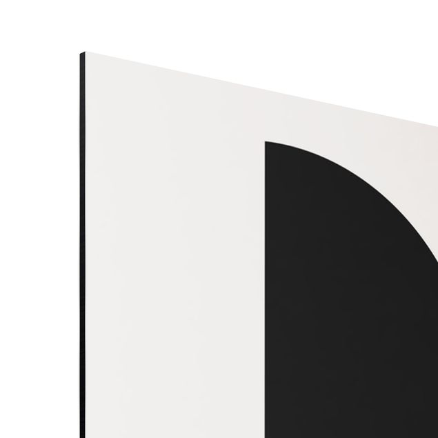 quadros em preto e branco Geometrical Semicircle II