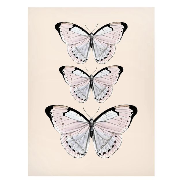 quadro com borboleta Butterfly On Beige