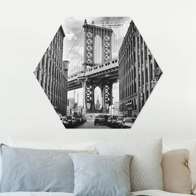 Quadros Nova Iorque Manhattan Bridge In America