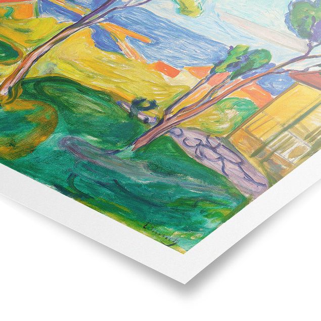 quadros de paisagens Edvard Munch - The Garden In Åsgårdstrand