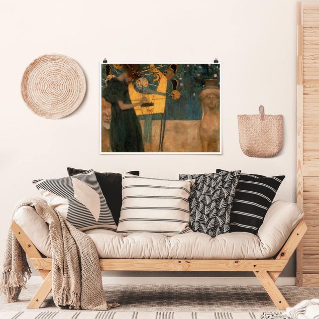 decoraçao para parede de cozinha Gustav Klimt - Music