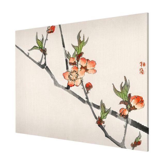 Quadros florais Asian Vintage Drawing Cherry Blossom Branch