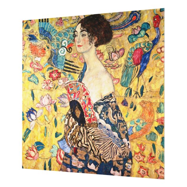 Quadros de Gustav Klimt Gustav Klimt - Lady With Fan