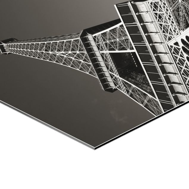 Quadros hexagonais Eiffel tower