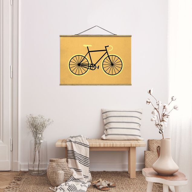 Quadros famosos Bicycle In Yellow