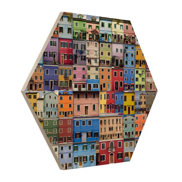 Quadros hexagonais Venetian Homes