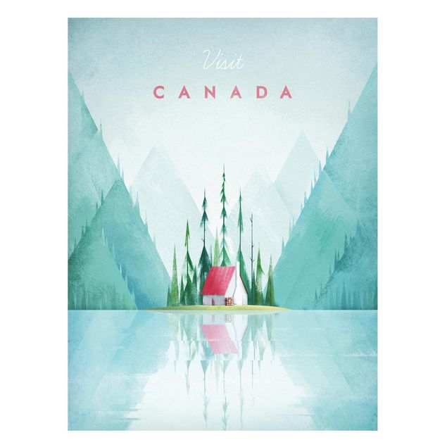 quadro com árvore Travel Poster - Canada