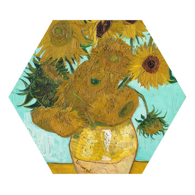 Quadros movimento artístico Pós-impressionismo Vincent van Gogh - Sunflowers