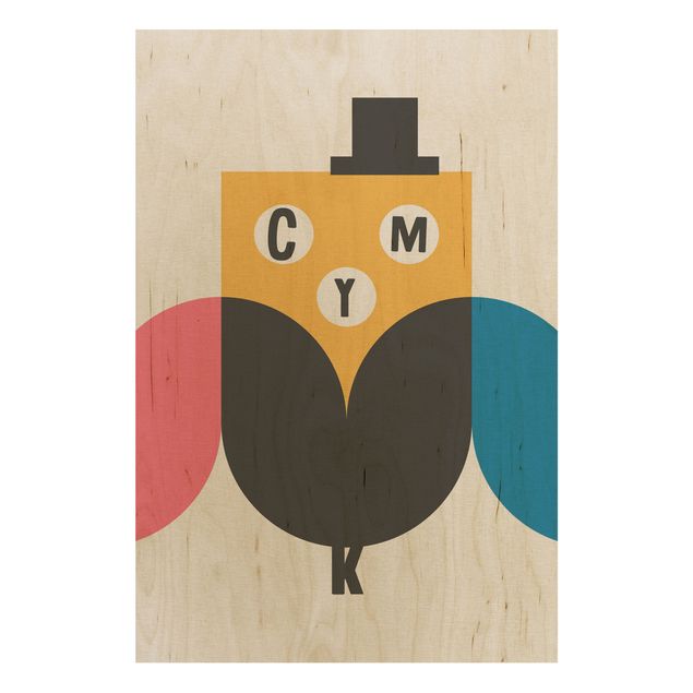 Quadros decorativos CMYK Owl Graphic Art
