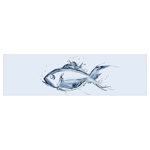 Backsplash de cozinha Liquid Silver Fish II