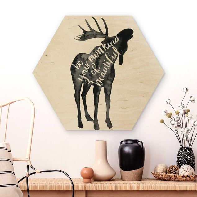 decoraçao para parede de cozinha Animals With Wisdom - Elk