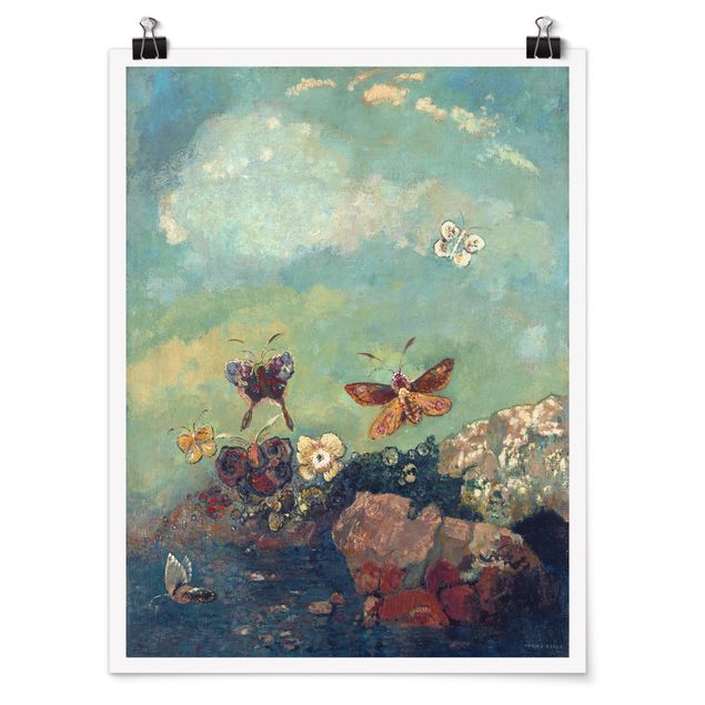 Posters quadros famosos Odilon Redon - Butterflies
