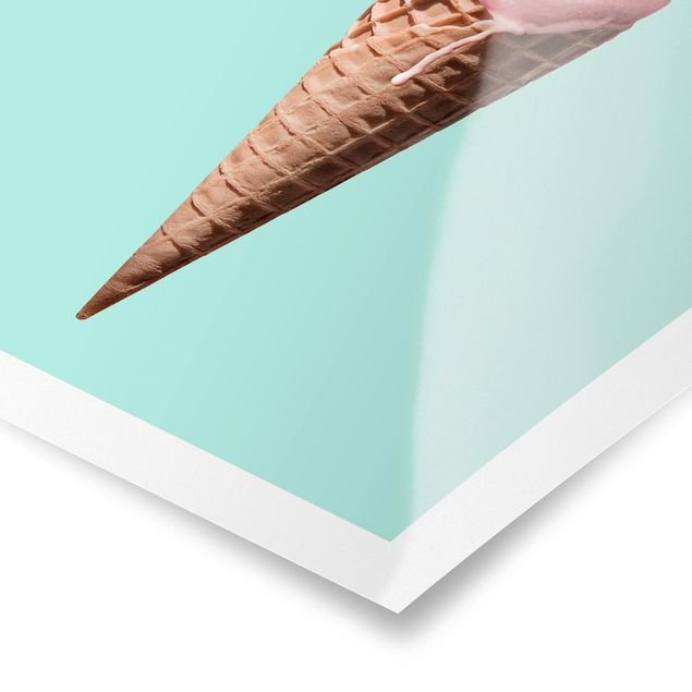 Quadros de Jonas Loose Ice Cream Cone With Flamingo