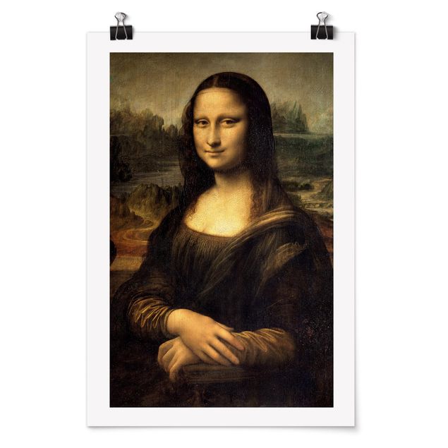 Posters quadros famosos Leonardo da Vinci - Mona Lisa