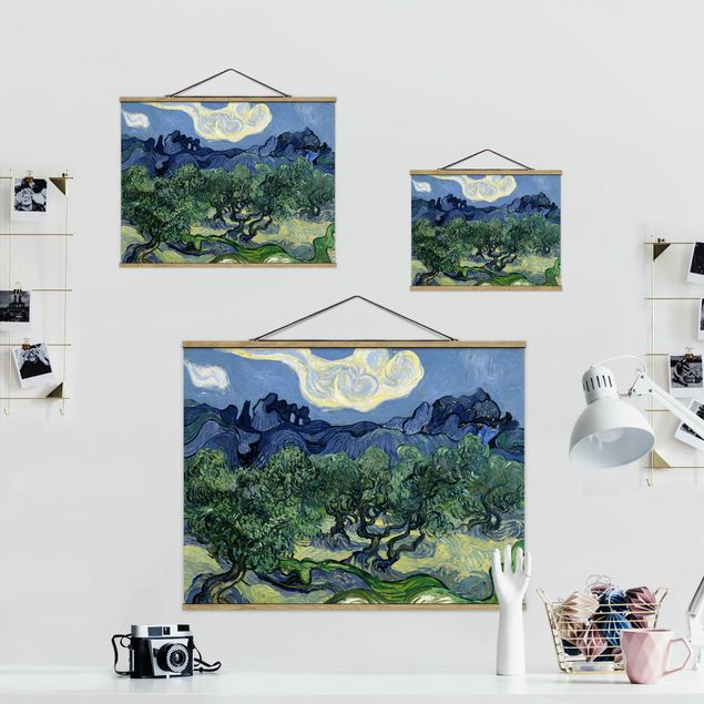 Quadros árvores Vincent Van Gogh - Olive Trees