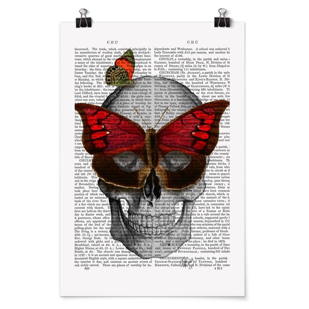 Posters animais Scary Reading - Butterfly Mask