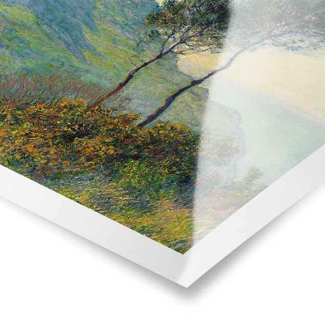 Posters paisagens Claude Monet - The Church Of Varengeville At Evening Sun