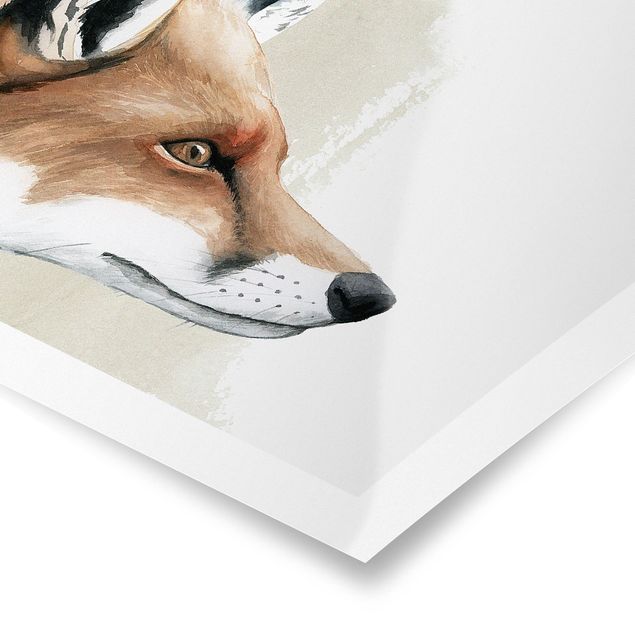 decoração quadros Forest Friends - Fox