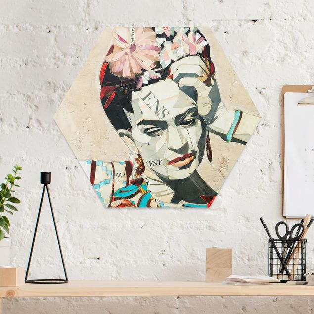 Quadros famosos Frida Kahlo - Collage No.1