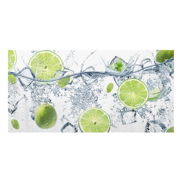 Painel anti-salpicos de cozinha Refreshing lime